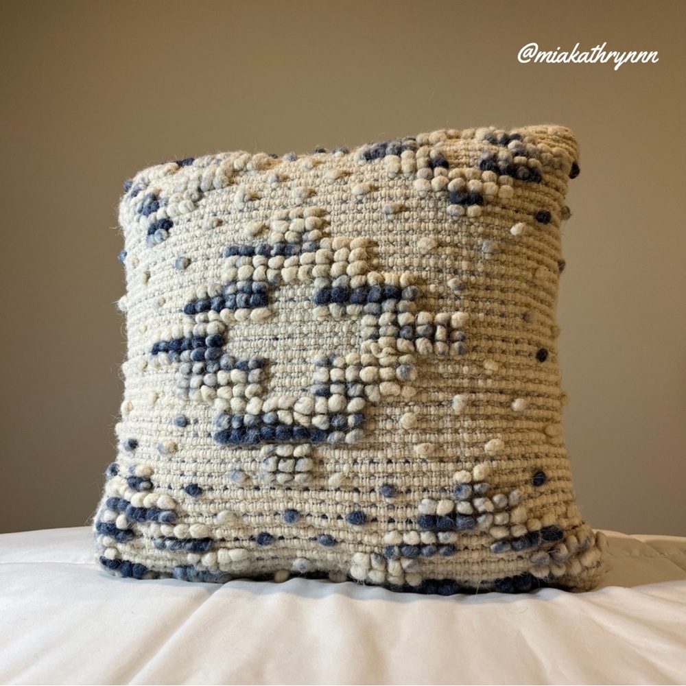 MAGNOLIA HOME - Blue & White - Square Pillow